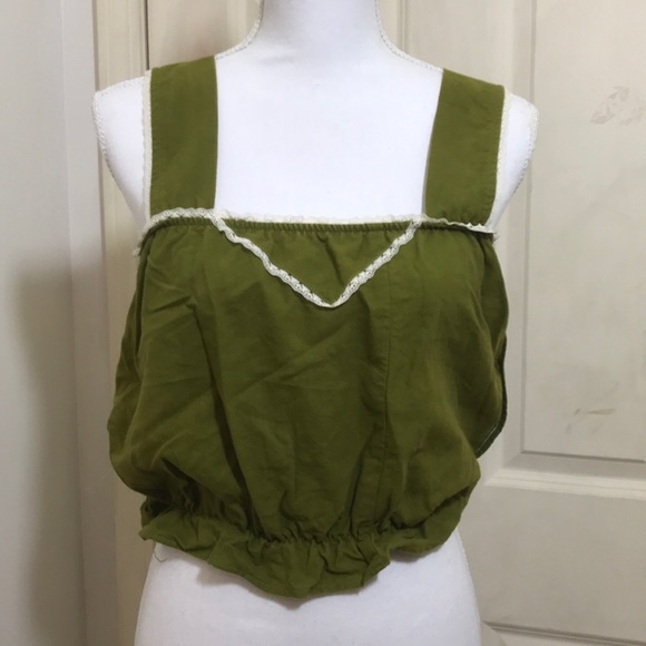 Urban Renewal Tops - Pea green tank